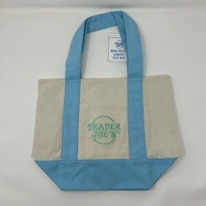 Trader Joe’s Mini Canvas Tote Bag Limited Edition